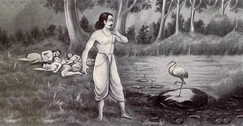 Yaksha Prashna:  An Ancient Indian Tale Exploring Morality Through Clever Questioning!